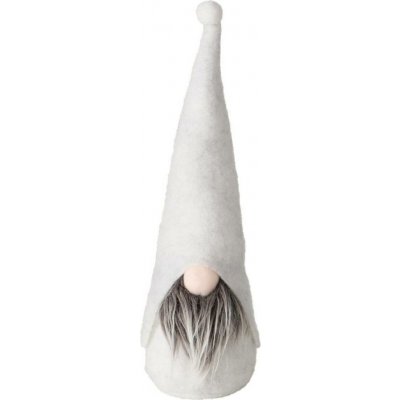 Boltze Home Textilní figurka trpaslíka HARVEST, výška 32 cm bílá – Sleviste.cz