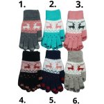 Gloves MS097 dívčí zateplené pletené rukavice – Zboží Mobilmania
