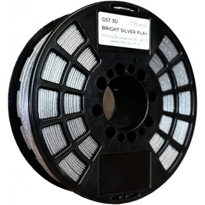 Filament GST3D PLA+ Stříbrná s třpytkami 1,75mm 1kg – Zboží Živě