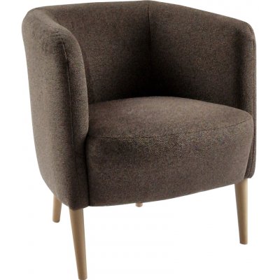 Kondela Alien v hnědé látce s bukovými nohami – Zboží Dáma