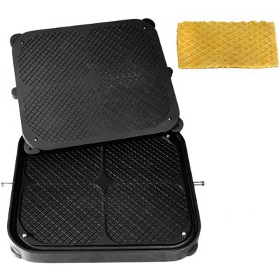 G.Gastro Formy pro stroj na tartaletky TMPIC - Tvar tartaletek: Waffel - 480x440 mm - Výška: 5,5 mm - pro 4 tartaletek - D9783805 – Hledejceny.cz