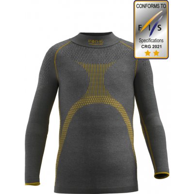 Iron-ic Juniorské FIS ** lyžařské termo triko s certifikací proti prořezu hranami lyží při pádu Grey – Zboží Dáma