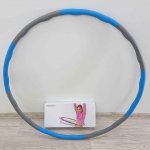 Bydlení M.S. Masážní obruč Hula hop modro-šedá, 75 - 95 cm – Hledejceny.cz