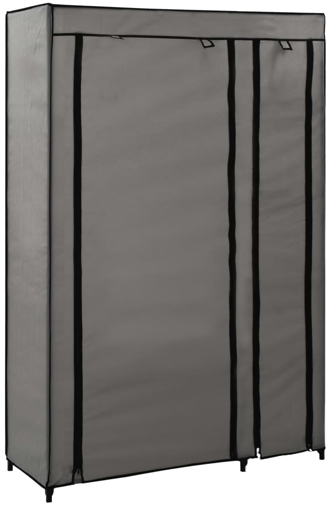 Vidaxl 282423 Folding Wardrobe Grey 110x45x175 cm Fabric