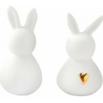räder Velikonoční dekorace Rabbits / Heart, bílá barva, porcelán – Zboží Mobilmania