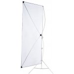 FOMEI Přenosné pozadí, černá/bílá, 140 x 220 cm – Zboží Mobilmania