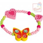 Bino Náramek korálkový s motýlkem a srdíčky – Zboží Dáma