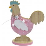 Dommio Slepička dřevěná, růžová, 17 cm – Hledejceny.cz
