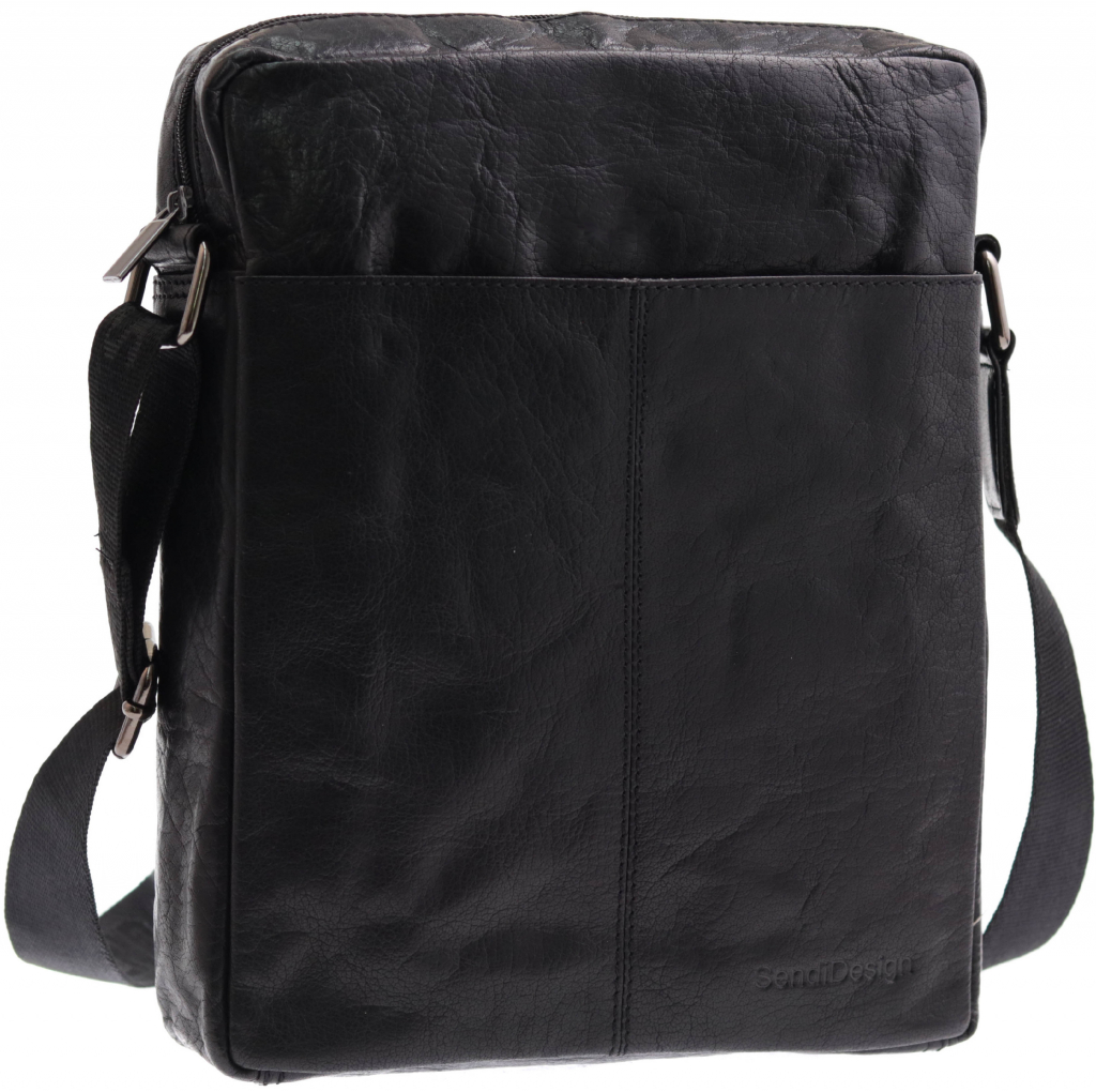Sendi Design pánská kožená taška přes rameno B-701 černá