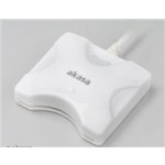 Akasa externí čtečka Smart karet - bílá; AK-CR-03WHV2 – Zboží Živě