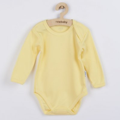 NEW BABY Kojenecké body s dlouhým rukávem Pastel žluté – Hledejceny.cz