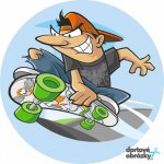 Jedlý tisk SKATEBOARD ● materiál: JEDLÝ PAPÍR Ⓜ️, ● velikost: kruh 12 cm - PROMO akce bez cupcakes ☝ – Zboží Mobilmania