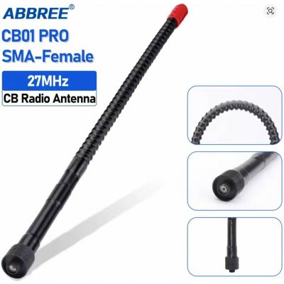 ABBREE ABREE CB01 PRO CB Anténa 27 MHz SMA-F | Zboží Auto
