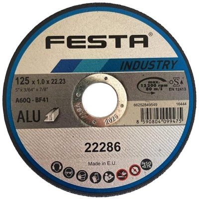 Festa Levior Kotouč řezný 125 x 1 x 22,2 mm 22286 – Hledejceny.cz