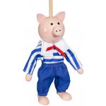 Mašek loutka bez nití Prasátko 20 cm – Zboží Dáma