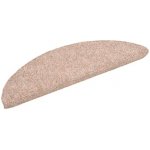 Nábytek XL Samolepící nášlapy na schody 15 ks vpichované 56x17x3 cm hnědé – HobbyKompas.cz
