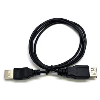 C-TECH CB-USB2AA-18-B USB A-A, prodlužovací, 1,8m, černý