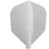 Letky na šipky Cosmo Fit Flight Shape špinavě bílé 6ks
