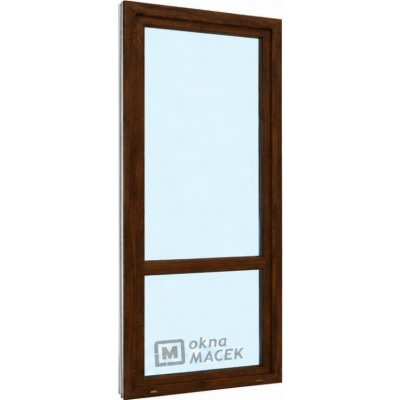 Kömmerling balkonové dveře 70 AD OS s příčkou levé tmavý dub/tmavý dub 90 x 240 cm jednostranná klika + madýlko + PVC rám – Hledejceny.cz
