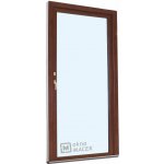 Kömmerling balkonové dveře 70 AD OS levé ořech/ořech 90 x 230 cm oboustranná klika + FAB + hliníkový práh – Hledejceny.cz
