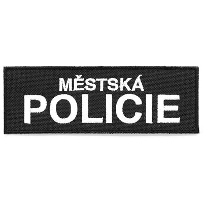 NAVYS Nášivka MĚSTSKÁ POLICIE malá ČERNÁ – Zboží Dáma