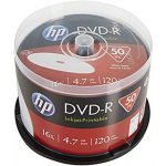 HP DVD-R 4,7GB 16x, printable, cakebox, 50ks (DME00025WIP-3) – Zboží Živě