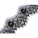 Francouzská krajka šíře 10 cm Varianta: 2 černá, Balení: 30 m – Hledejceny.cz