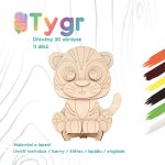 WoodBorn Tygr Dřevěná 3D omalovánka – Hledejceny.cz