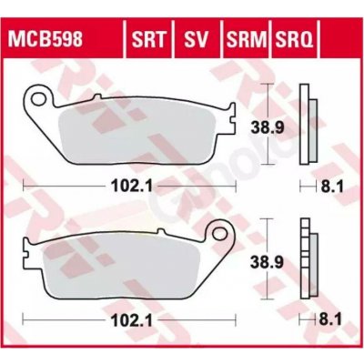TRW ZF brzdové destičky KH142 sintrované závodní BMW C-EVOLUTION 14-, C 650 11-, SUZUKI BURGMAN 650 04- přední | Zboží Auto