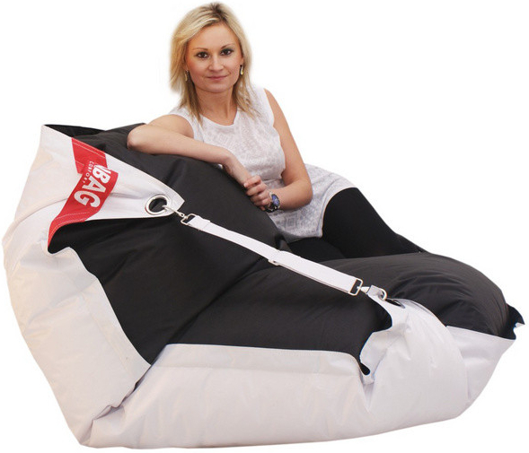 BeanBag duo white black