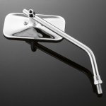Motocyklové zrcátko Highway Hawk Adjustable Square, Yamaha Pravá strana, nastavitelné, chrom (1ks) - Chrom | Zboží Auto