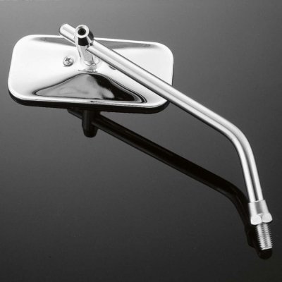 Motocyklové zrcátko Highway Hawk Adjustable Square, Yamaha Pravá strana, nastavitelné, chrom (1ks) - Chrom | Zboží Auto