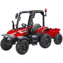Mamido dětský elektrický traktor s přívěsem 24V Blast 2x200W červená