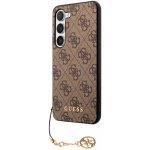 Pouzdro Guess 4G Charms Samsung Galaxy S23 hnědé – Zboží Mobilmania