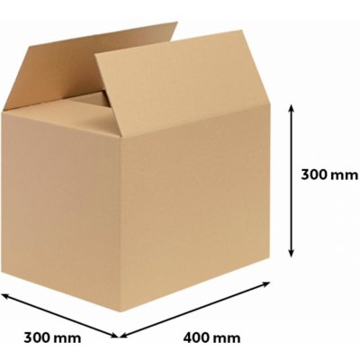 Klopová krabice - 3vrstvá, 400 x 300 x 300 mm, 1 ks – Zboží Dáma