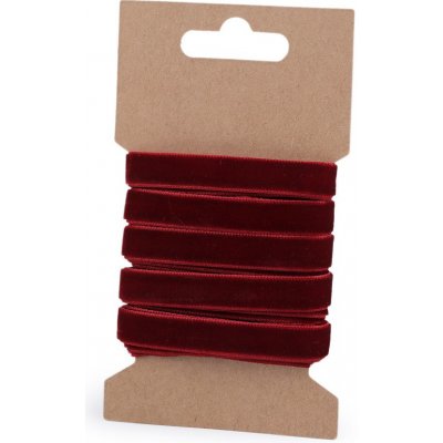 Prima-obchod Sametová stuha šíře 10 mm, barva 4 (7) bordó – Sleviste.cz
