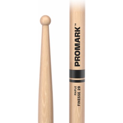 ProMark Finesse 2B Maple Drumstick Small Round Wood Tip – Zboží Mobilmania