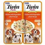 Inaba Twin Packs Dog kuře & zelenina hovězí 80 g – Zbozi.Blesk.cz