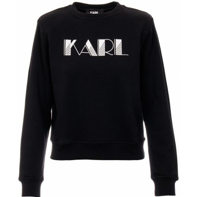 Karl Lagerfeld dámská mikina Statement Shoulder černá