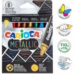 Carioca Metallic voskovky trojhranné 8 ks – Hledejceny.cz
