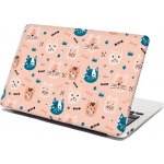 Sablio Samolepka na notebook Barevné kočičky - 29x20 cm – Zboží Živě