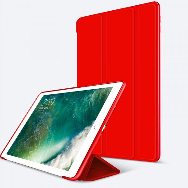 Pouzdro na tablet SES 2v1 Smart flip cover + zadní silikonový ochranný obal pro Apple iPad 9.7" 2018 6. generace červený 6763