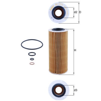 Olejový filtr MAHLE ORIGINAL OX 177/3D (OX177/3D) – Zbozi.Blesk.cz