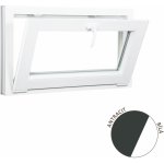 ALUPLAST Sklopné plastové okno antracit/bílé 120x70 – HobbyKompas.cz