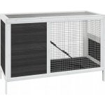 vidaXL Králíkárna šedá 103 x 44 x 69,5 cm masivní borové dřevo – Zboží Dáma