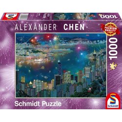 Schmidt Ohňostroj nad Hong Kongem 1000 dílků