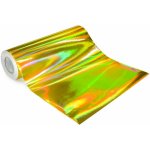 Univerzální hologramová samolepící fólie na metry - motiv zrcadlo zlaté