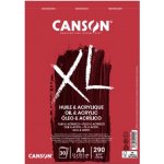Canson Papír na olej a akryl XL Oil & Acrylic blok A4 290 g 30 listů kroužek – Zboží Dáma