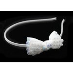 Dětská čelenka s mašličkou Barva: bílá – Hledejceny.cz