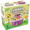 Výtvarné a kreativní sada Mikrotrading Grow&decorate vypěstuj si květiny 4 druhy sazenic s doplňky v PVC květináči v krabičce